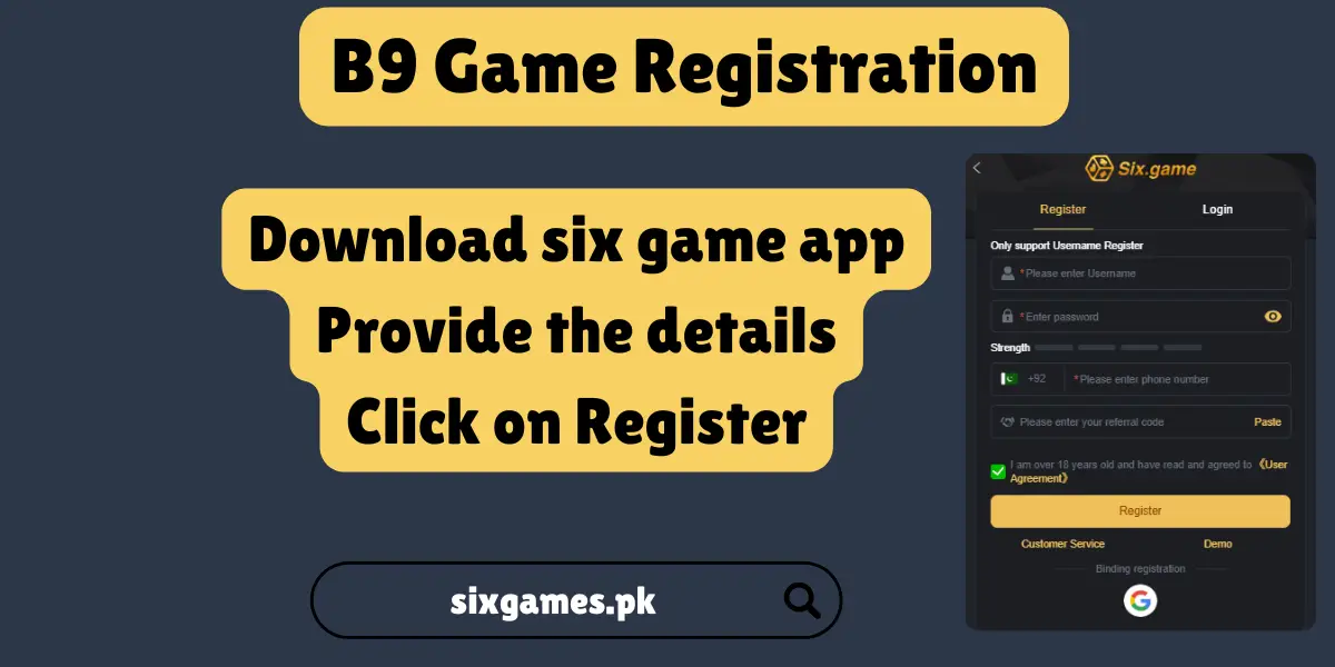 six game registration