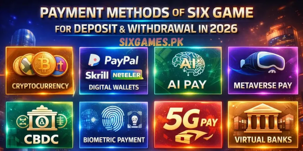 PAYMENT METHODS OF SIX GAME